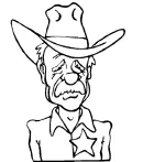 Wild West kleurplaat 18